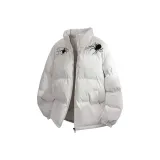 White (Тяжелый, улучшенный, однотонный, хлопковый пуховик)