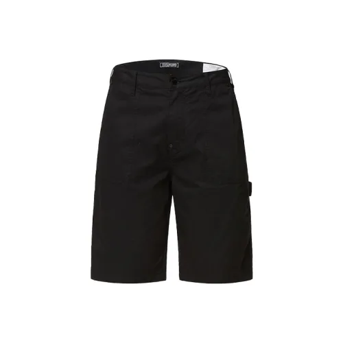 EVISU Черные Мужские Карго Шорты