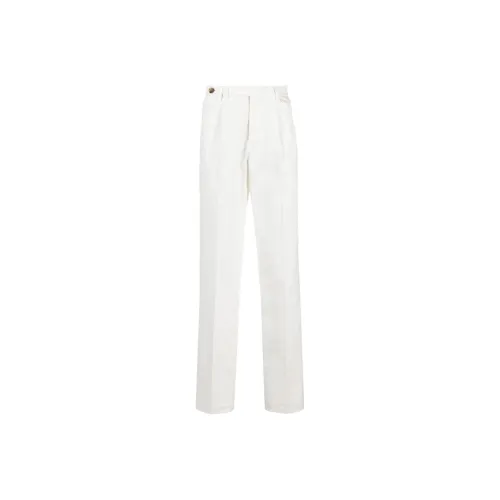 BRUNELLO CUCINELLI Белый Мужской Костюмные Штаны