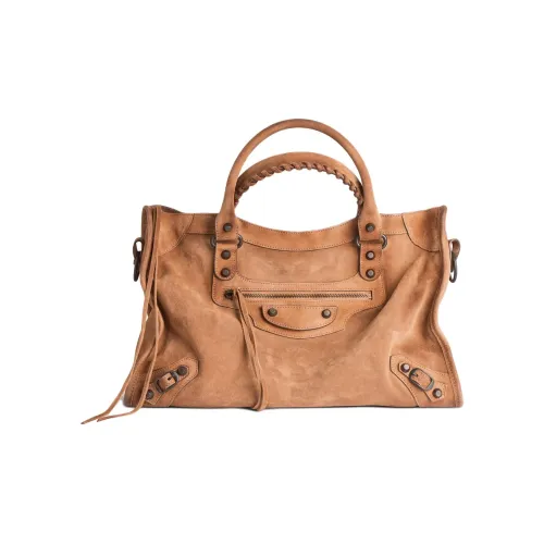 Balenciaga Le City Коровья кожа Сумка Средний Женские CAMEL