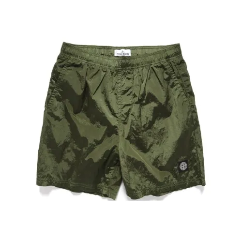 Stone Island Зеленые Мужские Повседневные Шорты