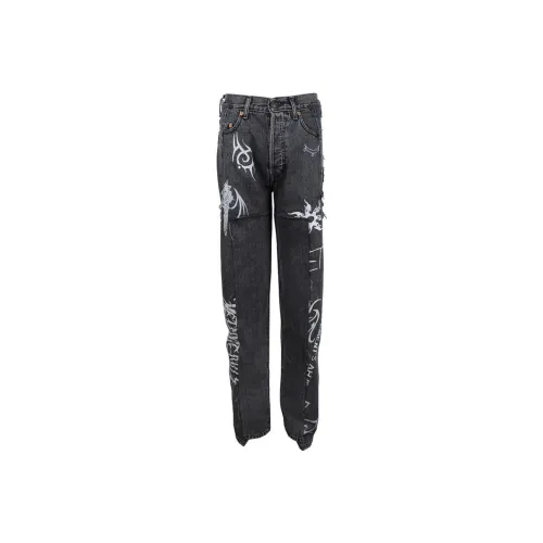 Vetements Черные Мужские Повседневные Штаны