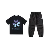 Комплект одежды (Черная рубашка с коротким рукавом + черные штаны)