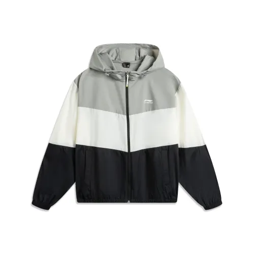 LINING Sports Life Collection Ультраматовый серый/Сливочный/Черный Унисекс Тренч