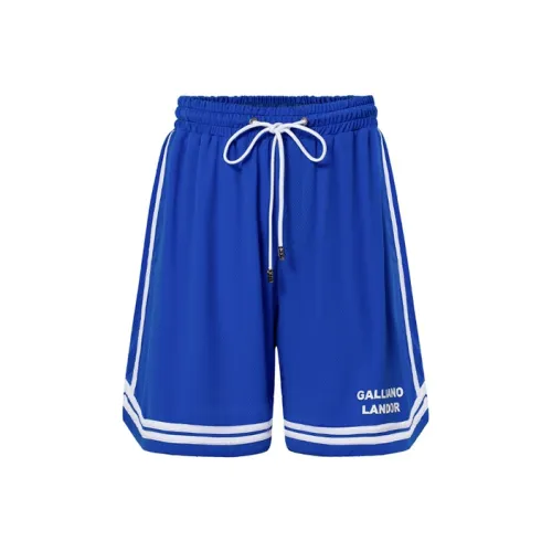 GALLIANO LANDOR SS22 Loose Fit Shorts Unisex Klein Blue