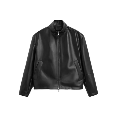 ZARA Черные Мужские Кожаные Куртки