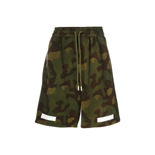 Off Белый SS19 Армейский зеленый Мужские Повседневные шорты