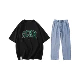 Комплекты одежды (Черный + Светло-синий)