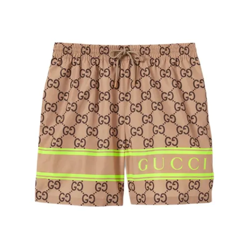 GUCCI Повседневные шорты Мужские Коричневые