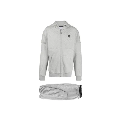 PHILIPP PLEIN Одежда Комплекты Серый+Серый Мужской Повседневный Спортивный
