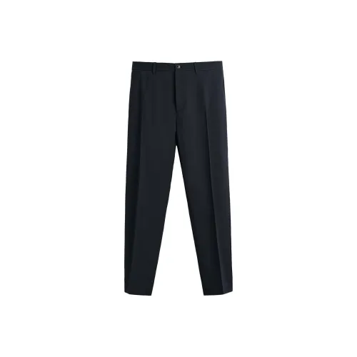 ZARA Морской синий Мужские брюки для костюма
