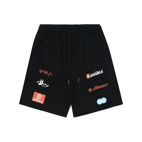 Guuka Брюки длиной до колена Мужские Черные