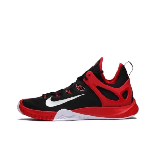 Nike Hyperrev 2015 Slip-resistant Abrasion-resistant Low-top Баскетбольные кроссовки Мужские Черные Красные