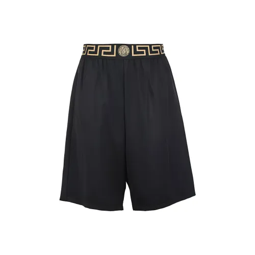 VERSACE Повседневные шорты Мужские Черные