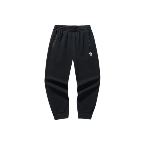 Anta Basketball Collection Черные Мужские Вязаные Тренировочные Штаны