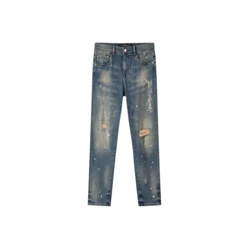 JOHN RICHMOND SS24 Джинсы Мужские Темно-Джинсовый Синий