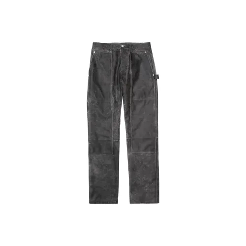 Helmut Lang Черные Мужские Кожаные Штаны