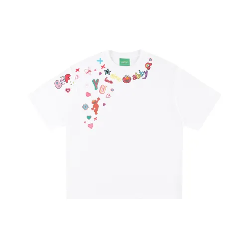 Улица Сезам [ELMO Collection] Короткий рукав T-рубашки унисекс