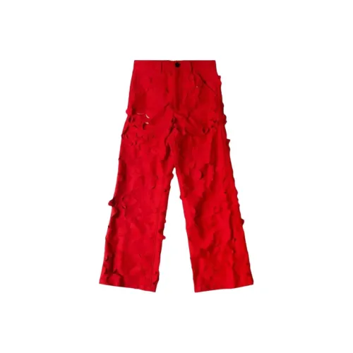 MARNI Красные Унисекс Повседневные Брюки