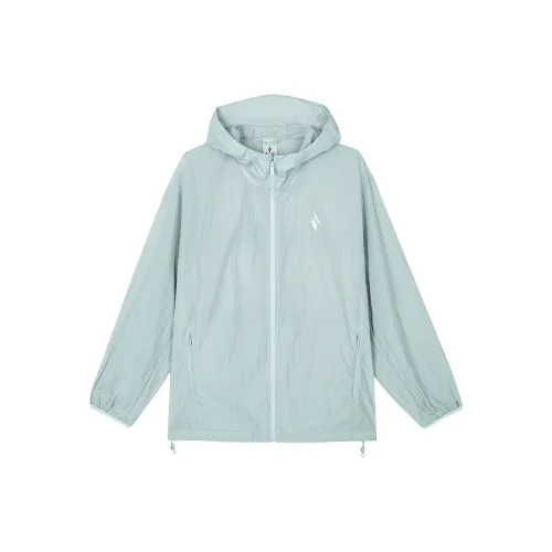 Skechers Куртки и Пальто Унисекс Небесно-Серый Циан