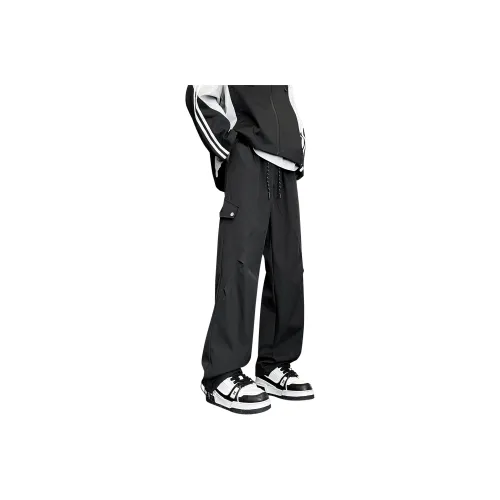 MARK WAFFLE Карго Брюки Унисекс Черный