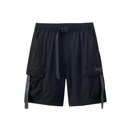 FUN X Snoopy Карго Шорты Мужские Черные