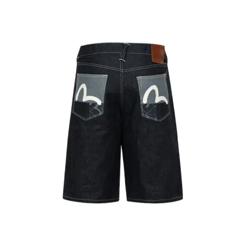 EVISU Джинсовые шорты Мужские Джинсовый синий