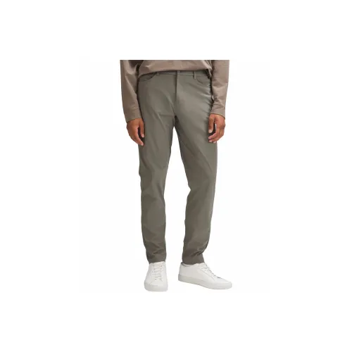 lululemon ABC Повседневные брюки 34' Мужской Зеленый Серый