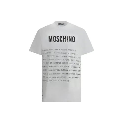 MOSCHINO Белая Мужская T-Рубашка