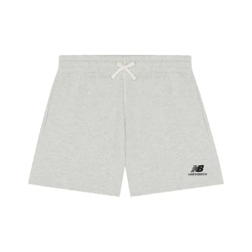 New Balance Светло-серые Унисекс Повседневные шорты