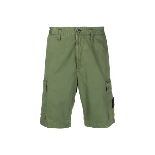STONE ISLAND Армейские зеленые мужские карго шорты