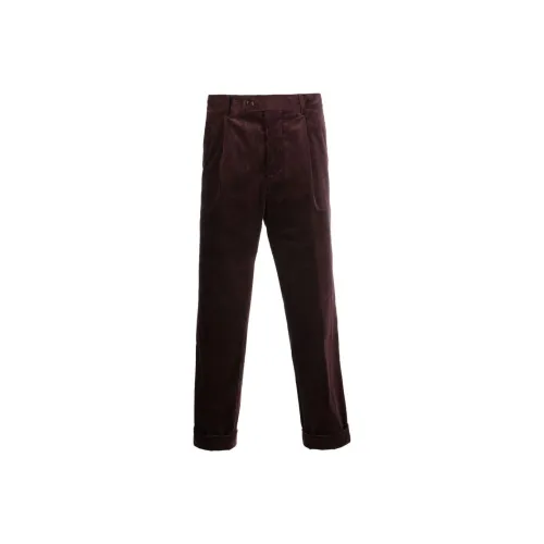 BRUNELLO CUCINELLI Бордовый Мужской Повседневный Брюки