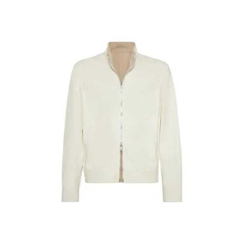 BRUNELLO CUCINELLI SS25 Кожаная куртка мужская Panama