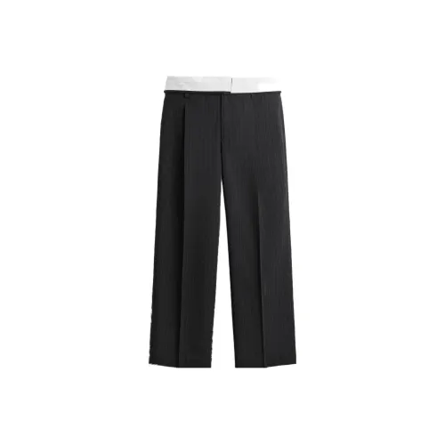 ZARA Глубокий морской синий Мужские брюки для костюма