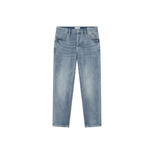 LAXDN Светло-синие мужские джинсы