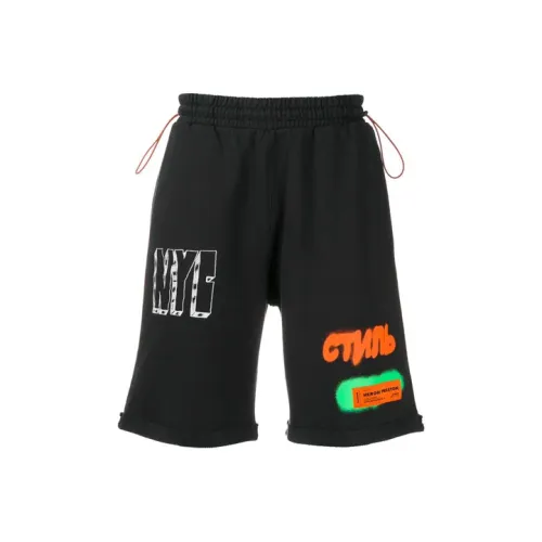 HERON PRESTON Черные Мужские Повседневные Шорты