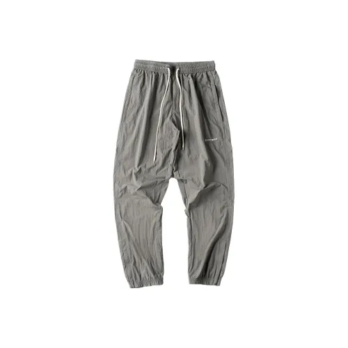 JFU Повседневные брюки Мужские Железо Серый