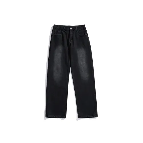 NOCAO Чернильно-черные унисекс джинсы