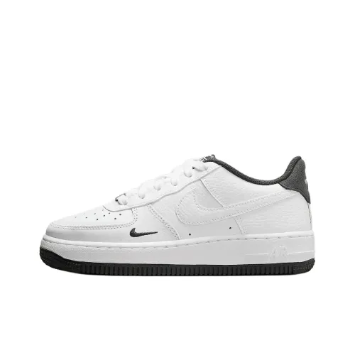 Nike Air FORCE 1 LV8 Slip-resistant Abrasion-resistant Low Top Детские Скейтбординг Белый Черный