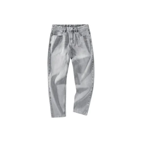 FAIRWHALE Джинсы Мужские Светло-Серые