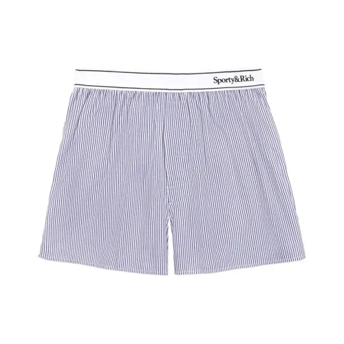 SPORTY RICH Повседневные шорты Мужские Синие