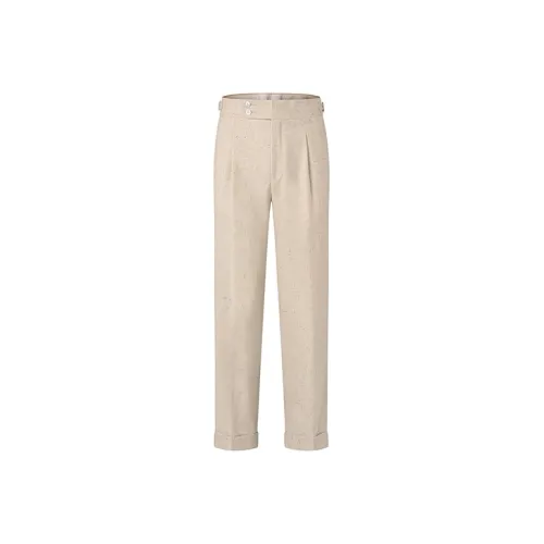 RARE Бежевые Мужские Брюки для Костюма