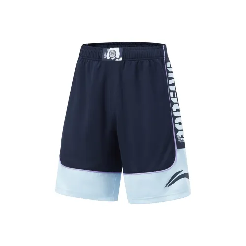 LINING Badfive Повседневные шорты Мужские Темно-морской синий Небесный синий