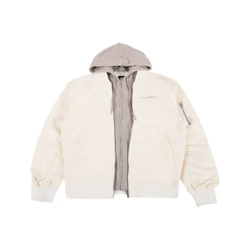 Конверс Хлопковый пуховик унисекс бежевого цвета