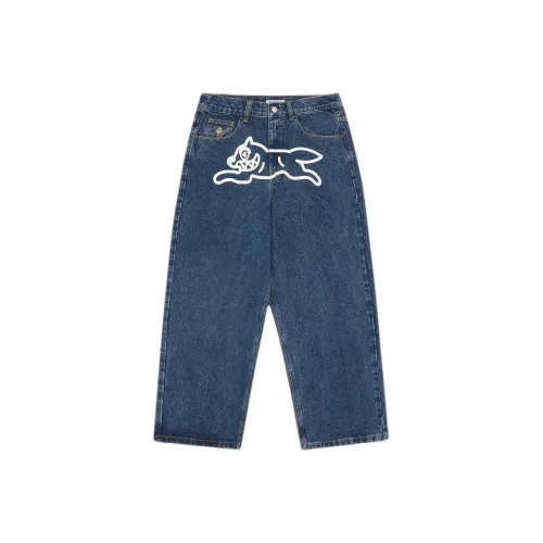 ICECREAM Spring Denim Collection SS25 Джинсы Унисекс Средняя стирка Синий