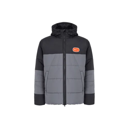 Nike Air Пуховая куртка Мужская Угольный черный Холодный серый Белый