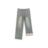 Флисовая подкладка, винтажный синий