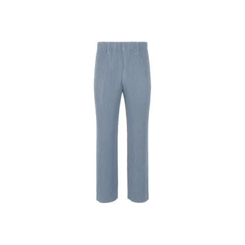 Homme Plissé Issey Miyake FW24 Костюм Брюки Мужской Синий Серый