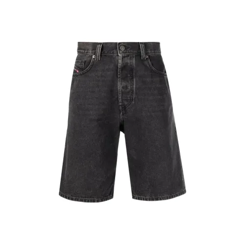 DIESEL Шорты длиной до колена (размер длины) Мужские Черные