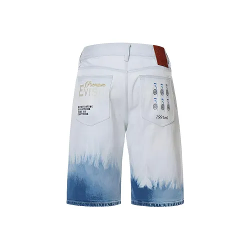 EVISU Blue Men's Denim Shorts EVISU Синий Мужские Джинсовые Шорты